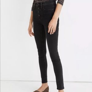 Madewell button-front skinny jeans